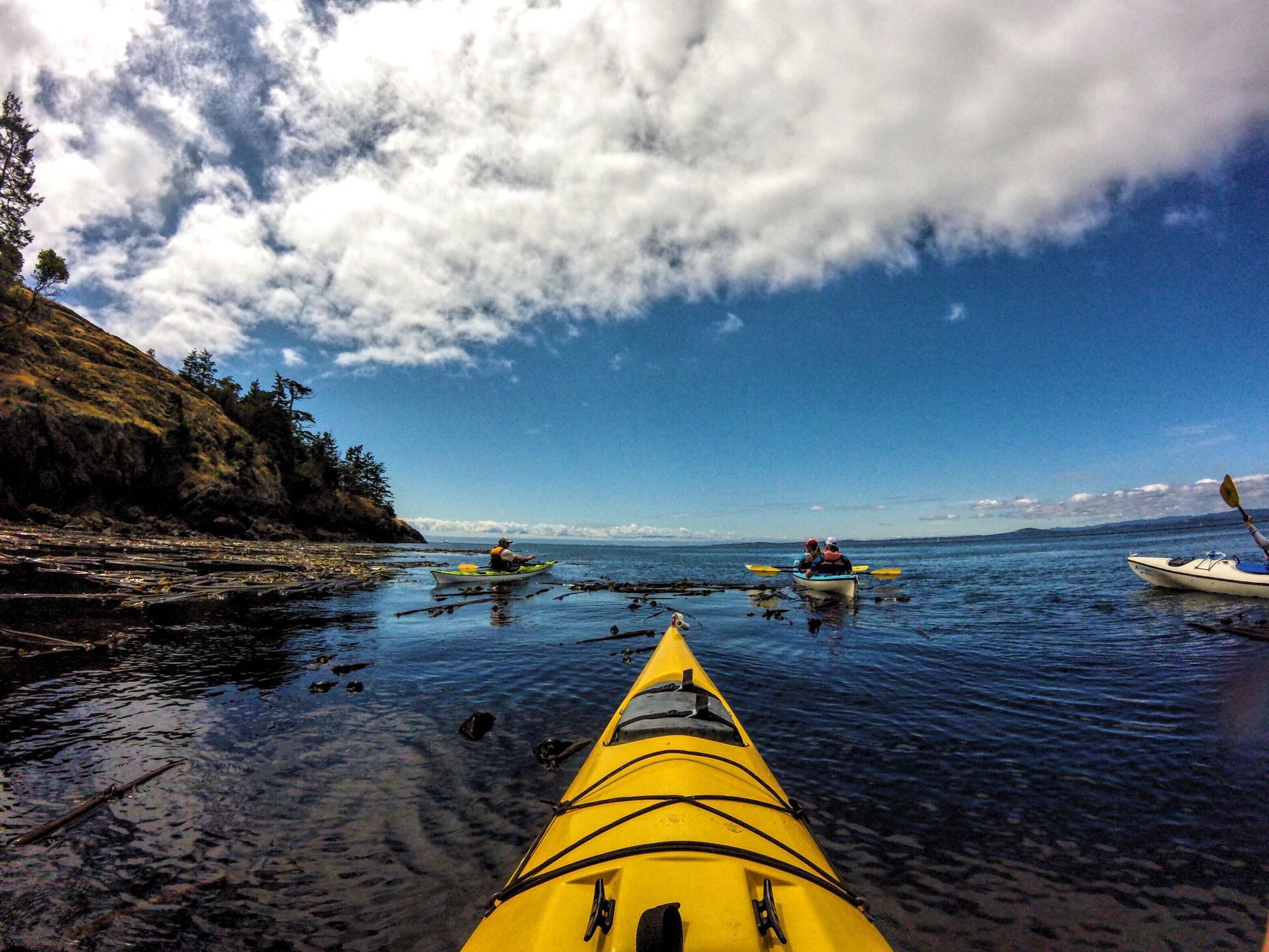 Kayaking in the Pacific